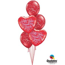 Bukiet 125 All You Need Is Love Qualatex #21827-2 40862-3